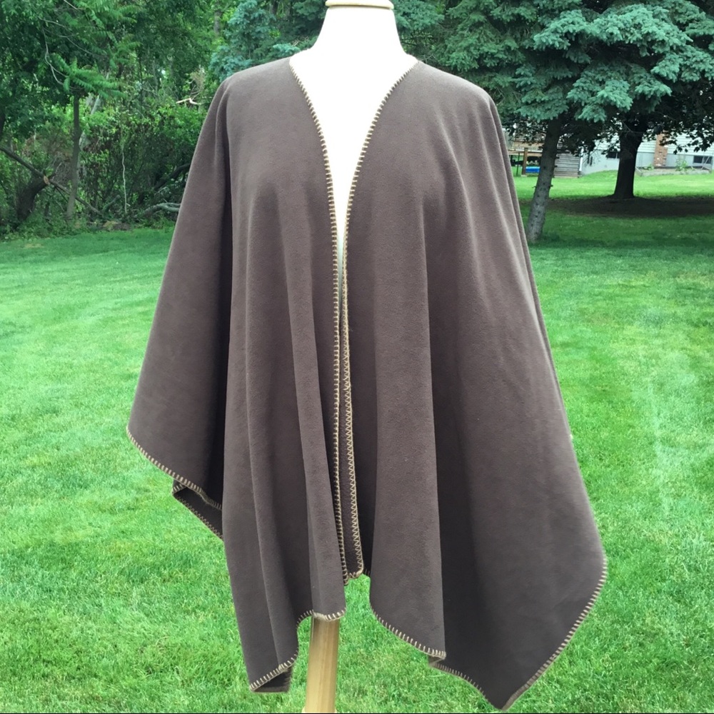 Sandra Brown Fleece Cape Wrap